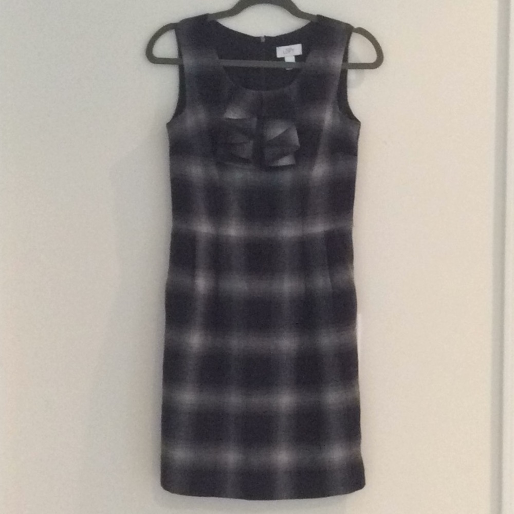 💥The Loft Black Plaid Dress 🎁
